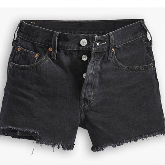 NWT Levi's 501 Non-Stretch Shorts Faded Black Grey - Picture 4 of 8